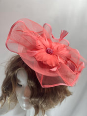 Handmade Fascinator – Elegant Timeless Headpiece Tea Hat Wedding Fascinator Church Hat Birthday Fascinator Hat Mini Hat