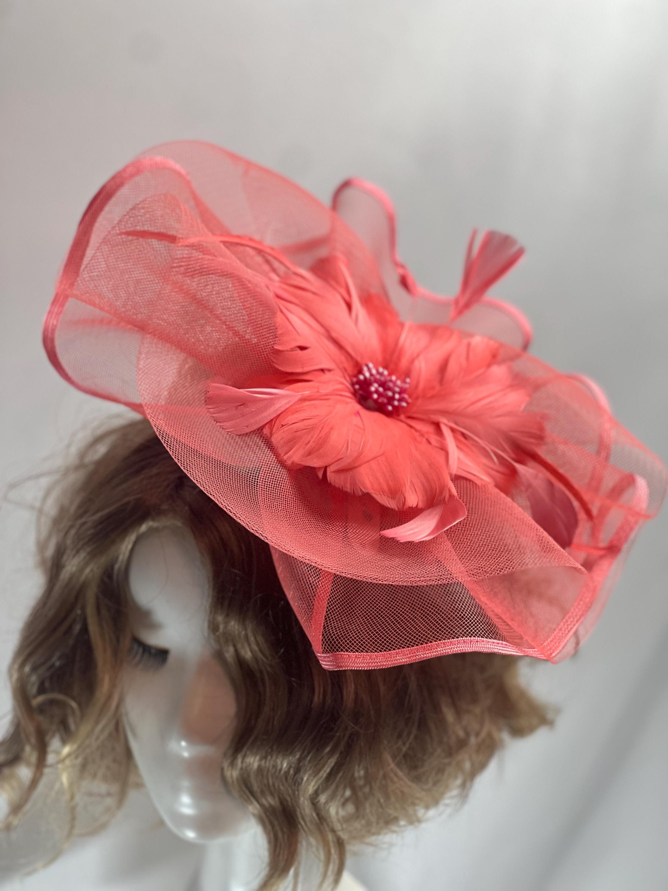 Handmade Fascinator – Elegant Timeless Headpiece Tea Hat Wedding Fascinator Church Hat Birthday Fascinator Hat Mini Hat