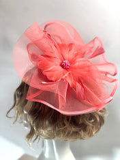 Handmade Fascinator – Elegant Timeless Headpiece Tea Hat Wedding Fascinator Church Hat Birthday Fascinator Hat Mini Hat