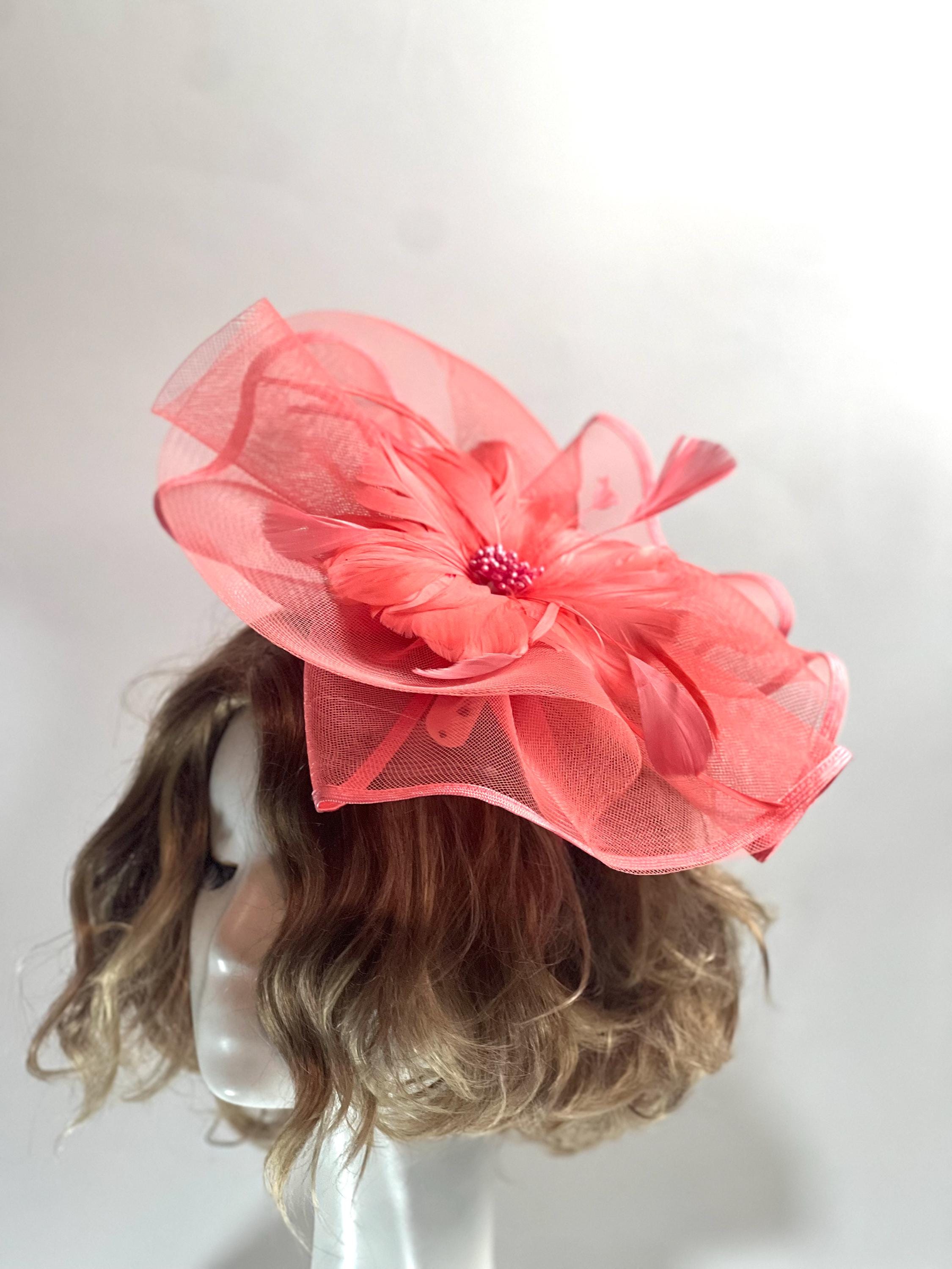 Handmade Fascinator – Elegant Timeless Headpiece Tea Hat Wedding Fascinator Church Hat Birthday Fascinator Hat Mini Hat