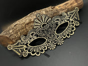 Gold Floral Lace Eye Mask. Masquerade Ball Dance Party Mask. Wedding mask. Prom mask. Party eye mask