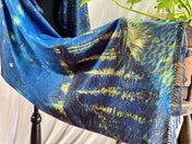 Starry Night Over The Rhone by Van Gogh Cashmere-feel Tassel Ending Van Gogh Shawl Classic Art Shawl Wrap Cozy Wrap Large Scarf