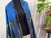 Starry Night Over The Rhone by Van Gogh Cashmere-feel Tassel Ending Van Gogh Shawl Classic Art Shawl Wrap Cozy Wrap Large Scarf