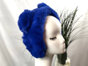 Royal Blue Winter Earmuff Soft Faux Fur