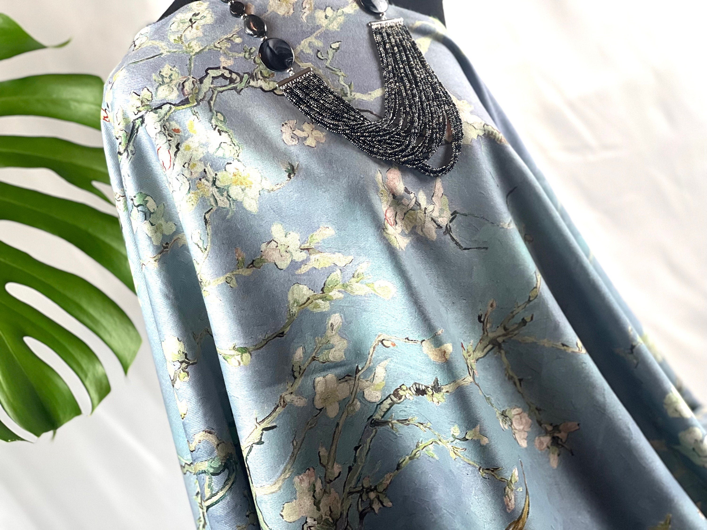 ALMOND BLOSSOM by Van Gogh Soft Cashmere-feel Tassel Ending Van Gogh Shawl Van Gogh Gift Classic Art Shawl Wrap Cozy Wrap Large Scarf