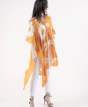 Summer Kimono Daisy Print blouse Summer kimono Resort cruise kimono lightweight kimono Beach coverup Art Lover Kimono