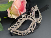 Silver Crystal Wedding Mask Prom Mask Masquerade Ball Dance Party Mask Costume Mask Halloween eye Mask Halloween Mask Mardi Gras Mask