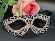 Silver Crystal Wedding Mask Prom Mask Masquerade Ball Dance Party Mask Costume Mask Halloween eye Mask Halloween Mask Mardi Gras Mask