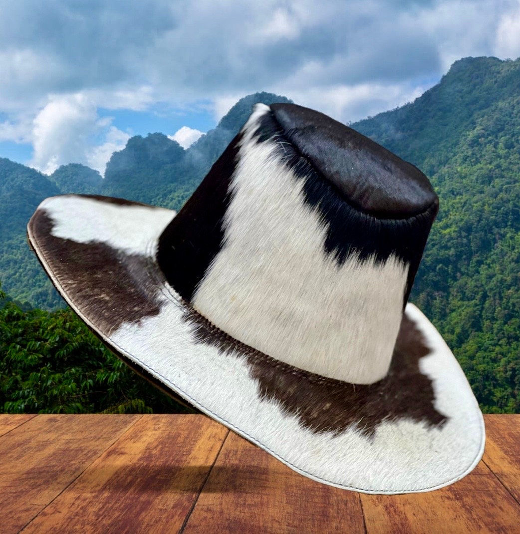 Authentic Cowhide Cowboy Hat - Unique Patterns, Premium Craftsmanship, Classic Western Style